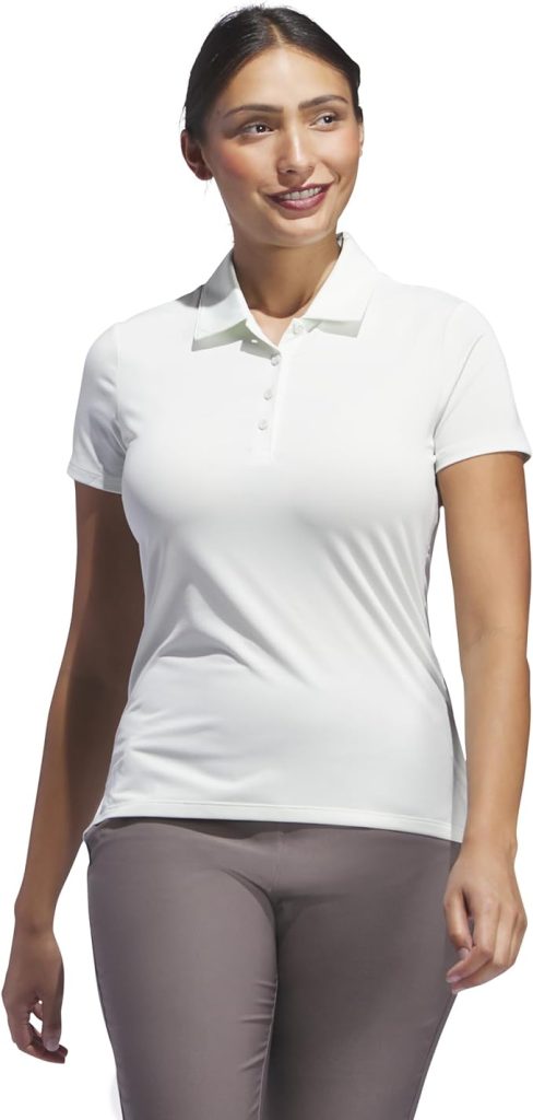 adidas Women's Ultimate365 Solid Short Sleeve Polo Shirt